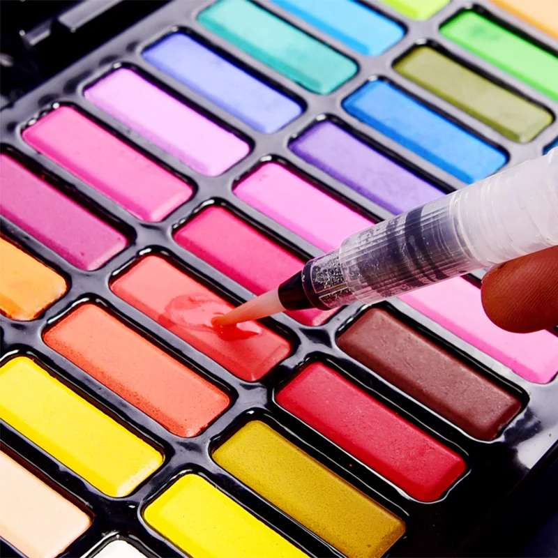 LE Color коробка акварельных красок color Paint Box разноцветная портативная мини-краска