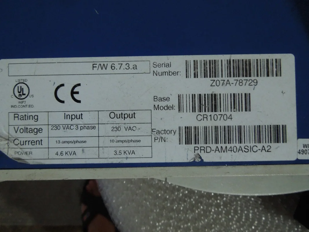 

CR10704 Kollmorgen PRD-AM4OASIC-A2 CR10704 Servostar Servo Driver / Drive Used