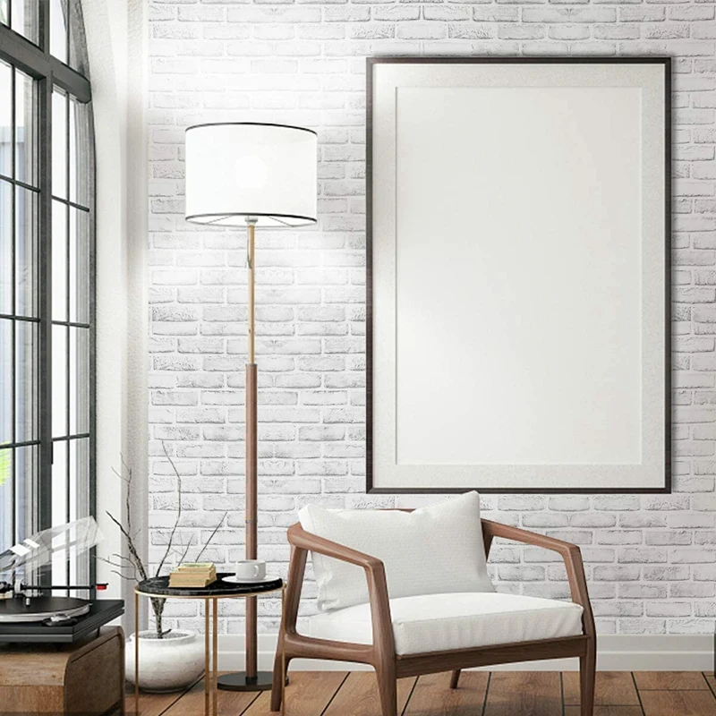 

White Brick Wallpaper Stick Wallpaper - Brick Wallpaper - 3D Adhesive Wallpaper Faux Textured Brick Removable Wall Paper