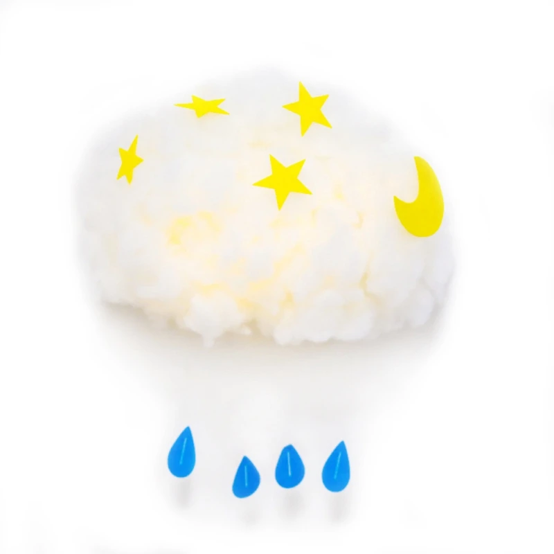 

LED Night Light Cute Cotton Cloud Shape Lamp DIY Handmade Material Package Wall Hanging Indoor Lighting Home Bedroom Decor