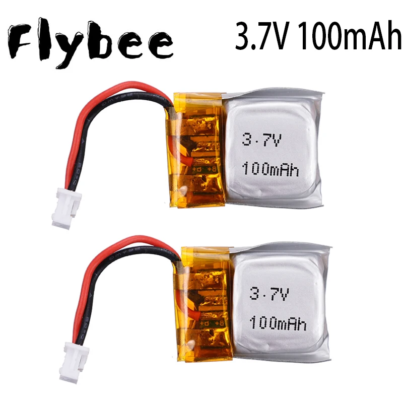 2 шт 3 7 V 100mAh Li po Батарея для CX 10 10A FQ777 124 Hubsan Q4 Wltoys V272 мини Квадрокоптер с