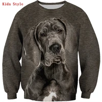 great dane sweatshirt 3d printed hoodies pullover boy for girl long sleeve shirts kids funny animal sweatshirt