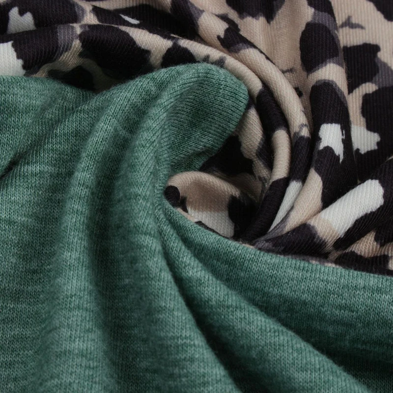 

Fashion Leopard Hoodies Women Autumn Winter Casual Patchwork Color Hooded Pullover Hoodies Top For Women 2020 New