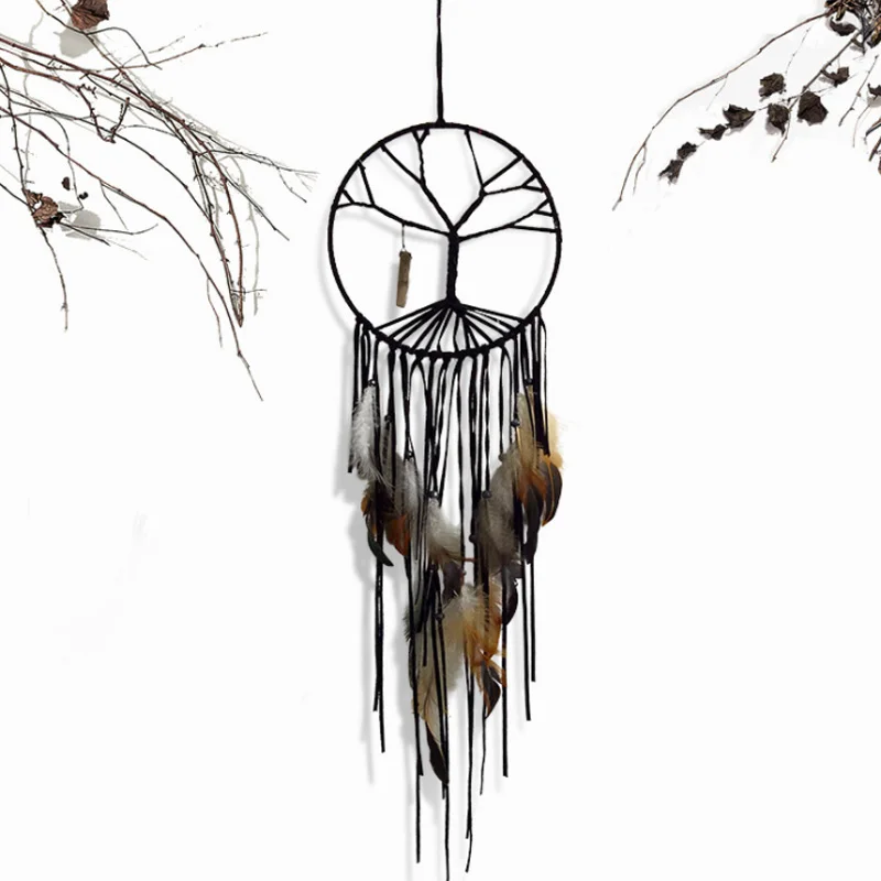 Ловец снов Дерево жизни интерьерные ювелирные изделия хрустальный амулет ручной