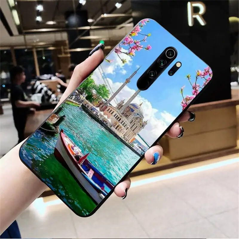 YJZFDYRM Турция Стамбул полный красивый город мягкий чехол для телефона Redmi Note 9 8T 8A 7 6