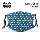 Дышащая Маска для рта с узором и фильтром Обложка с рисунком Стэна Кайла Кенни Картмана Рэнди болотного