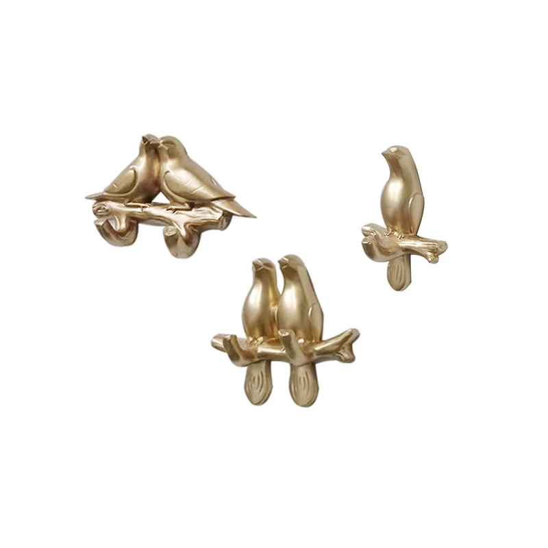 Nordic птица стеллаж для хранения полимерный крючок и рельсовый украшения дома