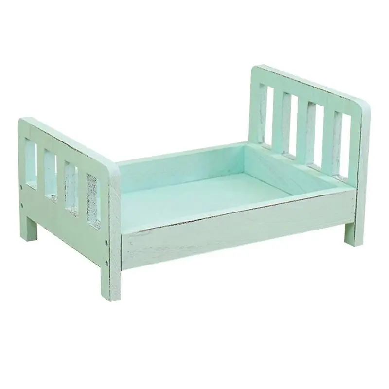 

Newborn Photography Props Wood Bed Infant Poses Detachable Background Props