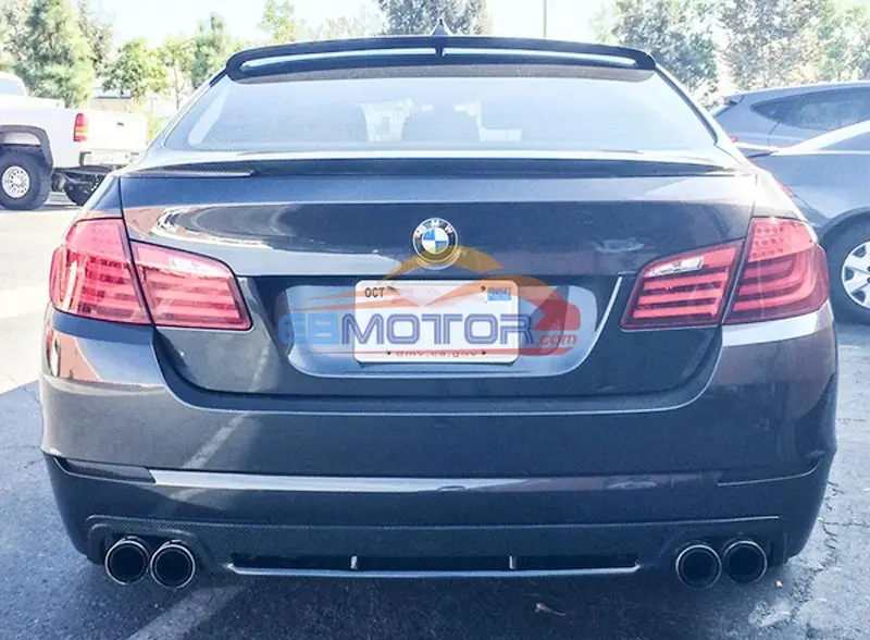 Настоящее углеродное волокно спойлер на крышу для BMW F10 5 серии 2011UP B098|Спойлеры и