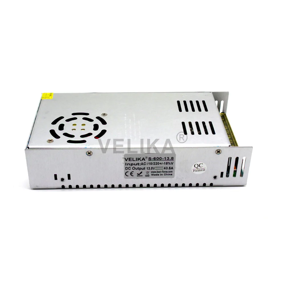 Малый Объем Одного выхода DC13.8V импульсный источник питания 43.5A 600 Вт 110 В 220 AC DC SMPS