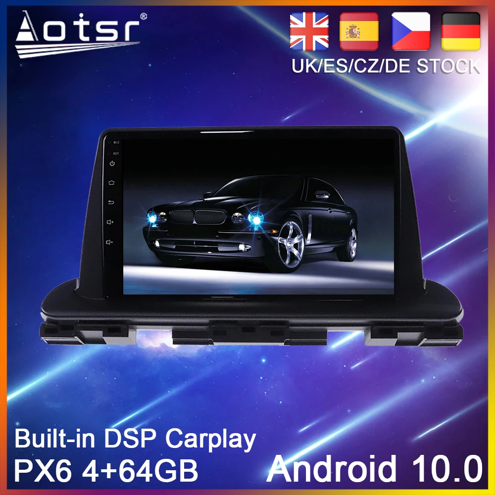

Android 10,0 64G PX6 Автомобильный GPS навигатор для Kia Cerato 4 2018 - 2020 автомобильный DVD Авто Радио стерео Мультимедийный Плеер головное устройство 2Din