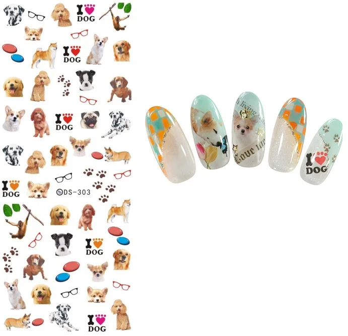 Cartoon Patterns! Nails Art Manicure Water Transfer Decal Decorations Design Nail Sticker For Tips Beauty | Красота и здоровье