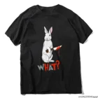 Что такое кролик унисекс Винтажная Мужская футболка с кроликом и ножом