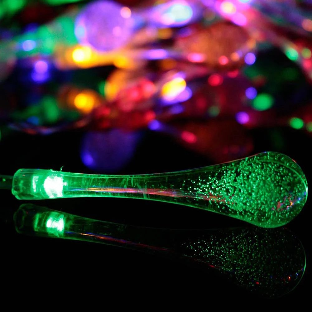 

Waterproof LED Solar String Light Intelligent Lighting Sensor Colorful Bubble Bulb Fairy Garland Lamp Garden Decoration