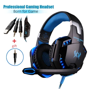 g2000 gaming headset deep bass stereo casque wired headphone glowing earphone with microphone for ps5 ps4 xbox pc laptop free global shipping