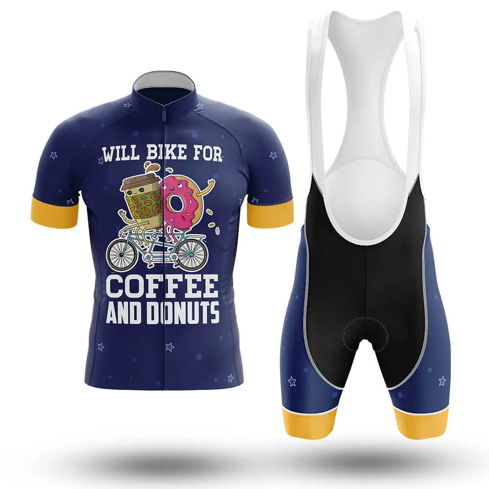 

2022 Summer Bike For Coffee And Donuts Cycling Jersey Set Maillot Ropa Ciclismo Quick Dry Road Bike Clothes Uniform Cycling Set