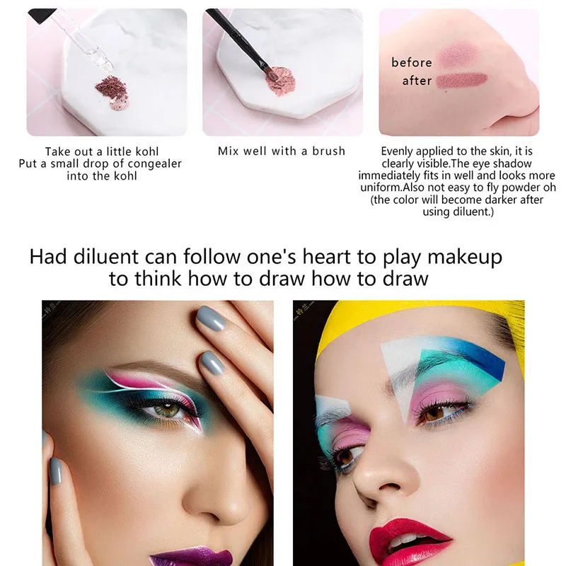 Оптовая продажа смесь для разбавления макияжа жидкие тени век пудра румяна лак