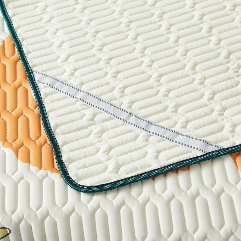 

Cartoon Funny Fruit Character Print Latex Bed Mat Summer Quilted Bed Cover Set With Pillowcase Breathable Soft Cool Sleeping Mat