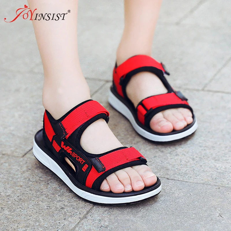 Сандалии детские пляжные на плоской подошве босоножки для мальчиков обувь детей