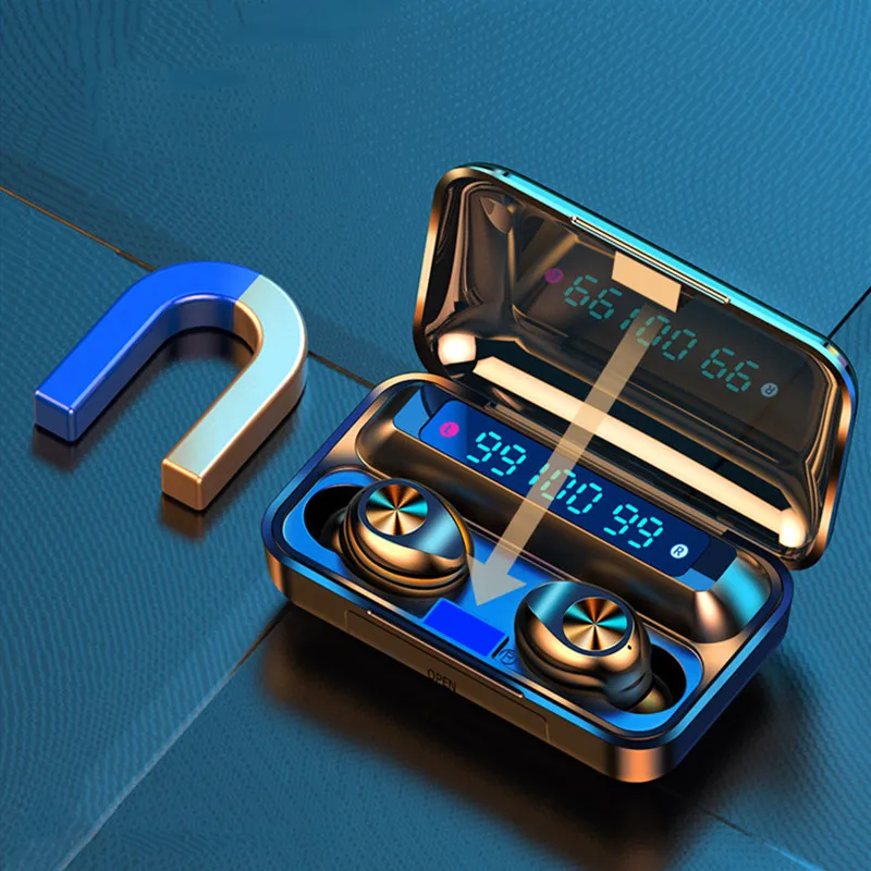 Новый F9 наушники-вкладыши TWS с Беспроводной наушники Bluetooth 5 0 гарнитуры