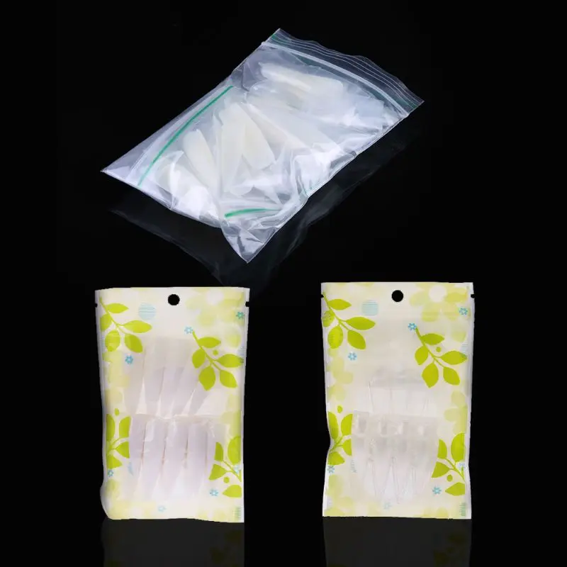 50 шт./компл. дизайн ногтей натуральные острые ногти стилеты длинные когти