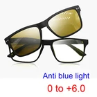 Мужские очки ночного видения для дальнозоркости 2 в 1 поляризованные солнцезащитные очки с клипсой женские мужские модные солнцезащитные очки для вождения