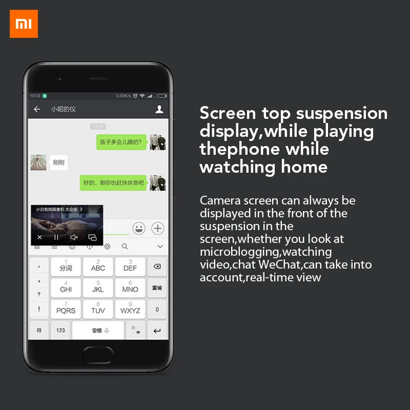 Xiaomi Mijia xiaobay умная камера 720P WIFI инфракрасная смарт-камера ночного видения HD Беспроводная ip-камера 100,4 градусов домашняя камера видеонаблюдения