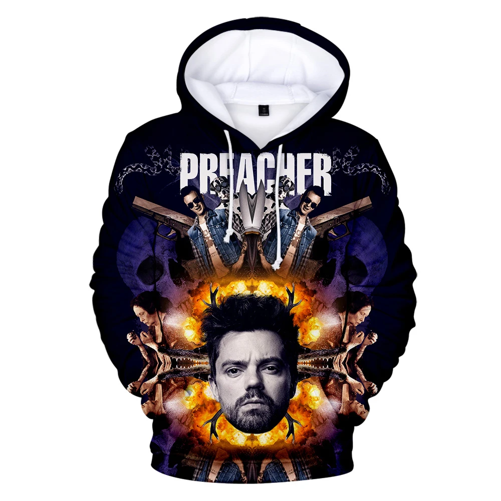 

TV Play Preacher 3D Hoodies Men Women Hoodies Sweatshirts Autumn Winter Warm Hoodies Streetwear Fashion Casual Preacher Hoodies