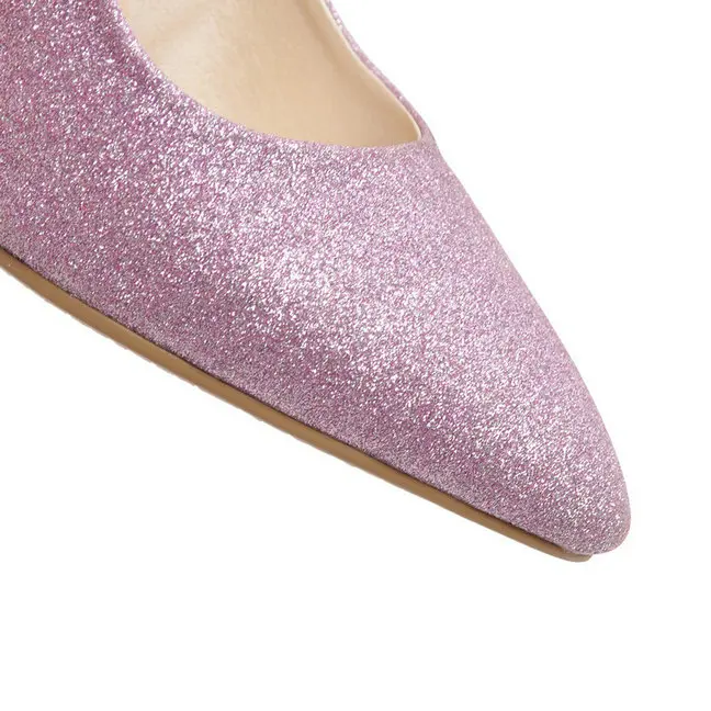 Женские свадебные туфли-лодочки QUTAA черные туфли из искусственной кожи на тонком