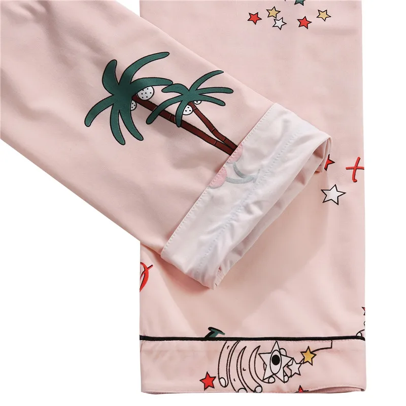 

Women Pajamas Sets Sleepwear Lovely Cartoon Print Short Sleeve Cotton Pajamas Female Suit Sleepwear Ladies Home NightWear 2019