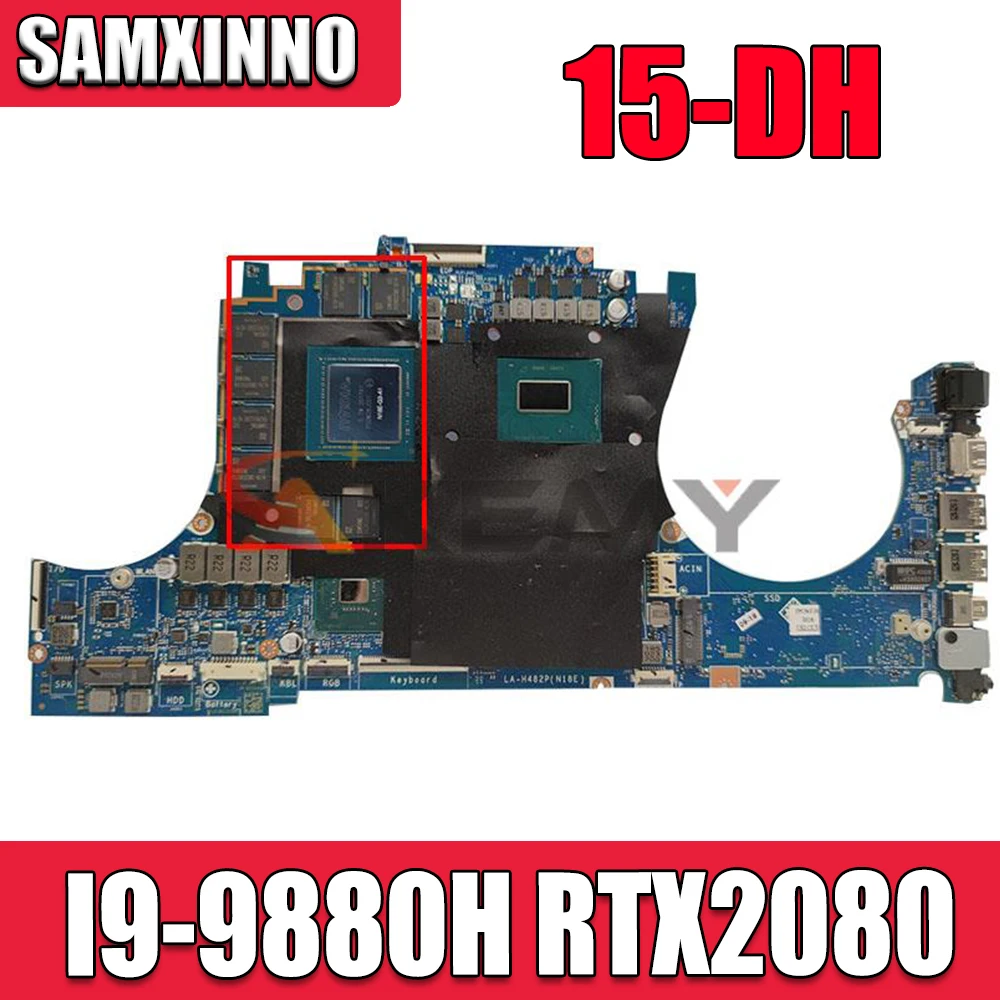 

Материнская плата для HP 15-DH I9-9880H CPU RTX2080, графическая карта стандарта 100%