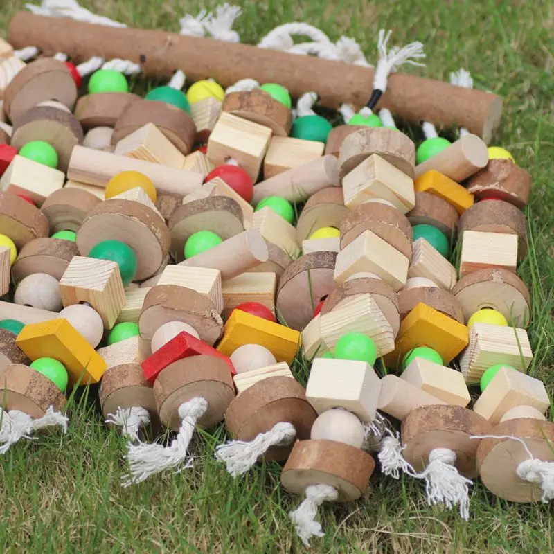 

Bird Chewing Toy Large Medium Parrot Cage Bite Toys African Grey Macaws Cockatoos Eclectus