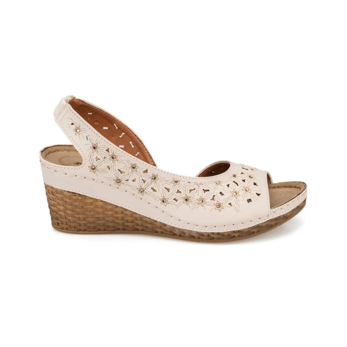 FLO/Женские сандалии Женские песочного цвета Дышащие удобные шлепанцы Летняя