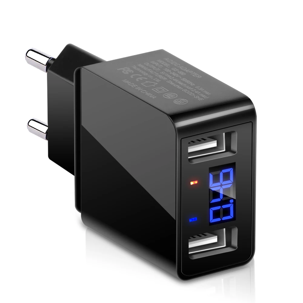 Сетевое зарядное устройство с 2 USB портами 3 А|Зарядные устройства для телефонов| |