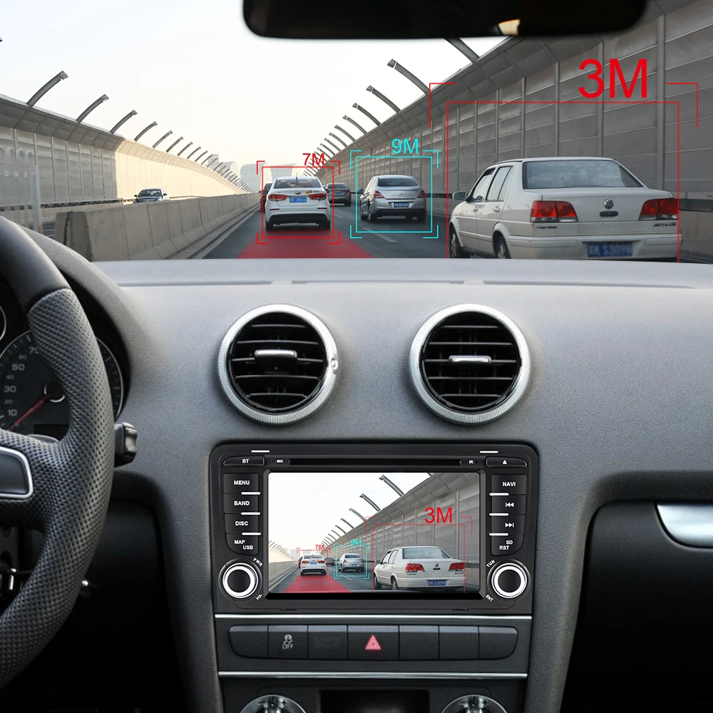 Автомагнитола Isudar 2 Din Android 9 для Audi/A3/S3 2002-2013 CANBUS Автомобильная Мультимедийная