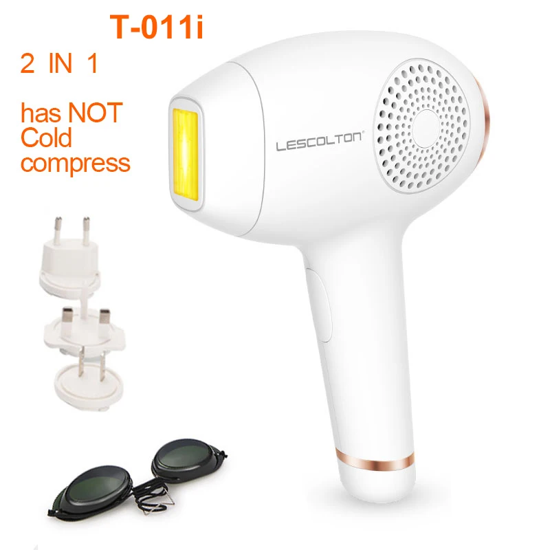 T-011i without cold Lescolton 4в1 IPL эпилятор холодного удаления волос T011C постоянный лазер для домашнего бикини триммер электрический Фотоэпилятор - Цвет: T-011i without cold