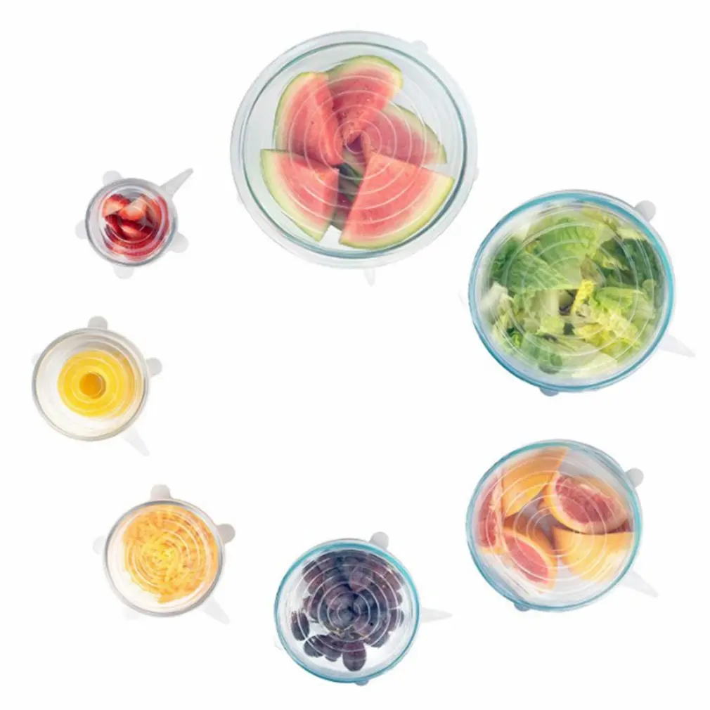 Многоразовые крышки для фруктов и овощей многоразовые кухни|Крышки посуды| |