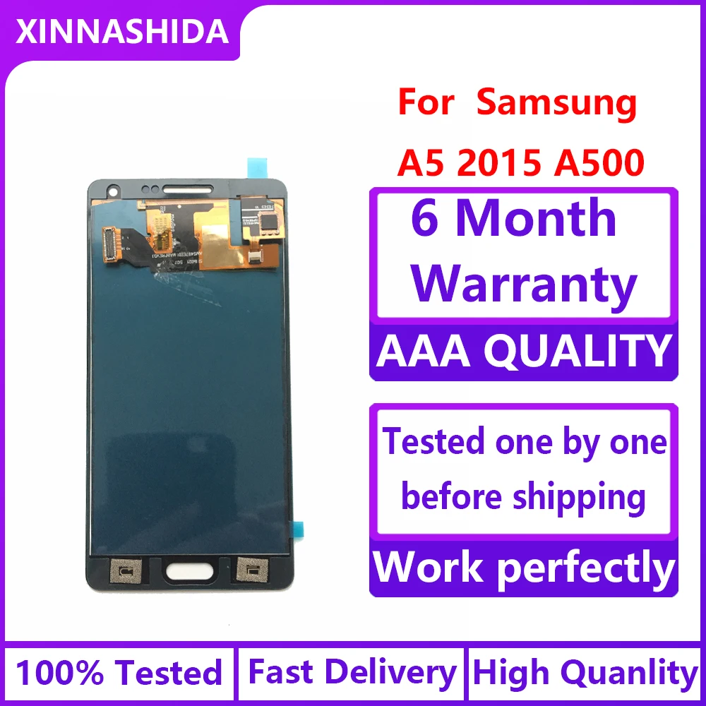 Для Samsung Galaxy A5 2015 A500 A500F A500FU A500H A500M ЖК-дисплей + сенсорный экран дигитайзер в сборе