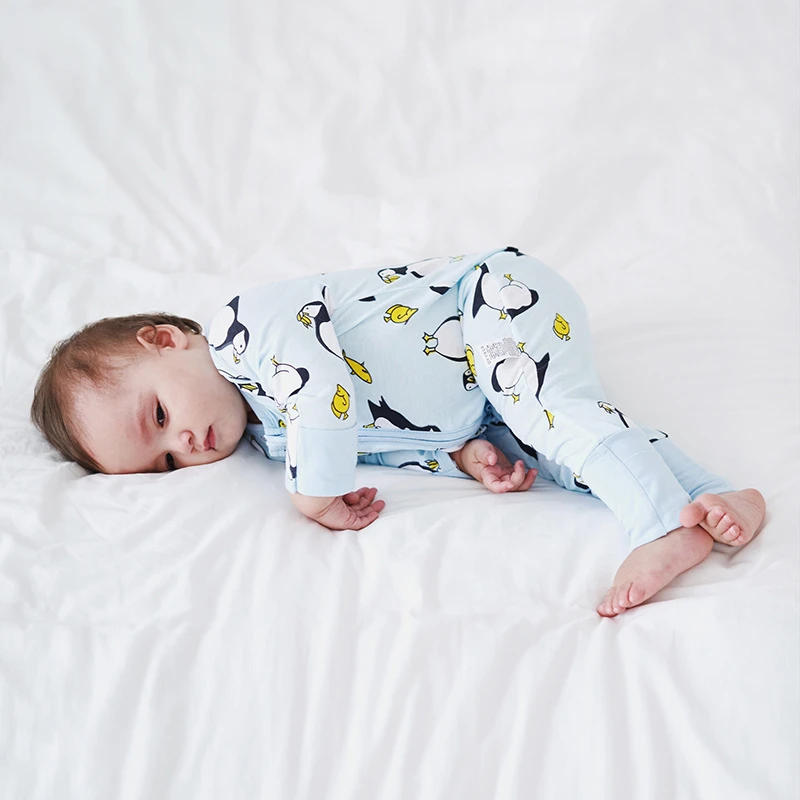 Детский комбинезон с цветочным принтом и листьями|Ромперы| |