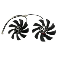 2pcsset alternative 100mm95mm pld10015b12h gpu cooler for radeon powercolor devil rx 590 8g v2 video card as replacement