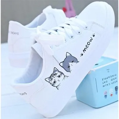 Новая модная обувь весенне Для женщин 2019 Новинка на плоской подошве с мягкой