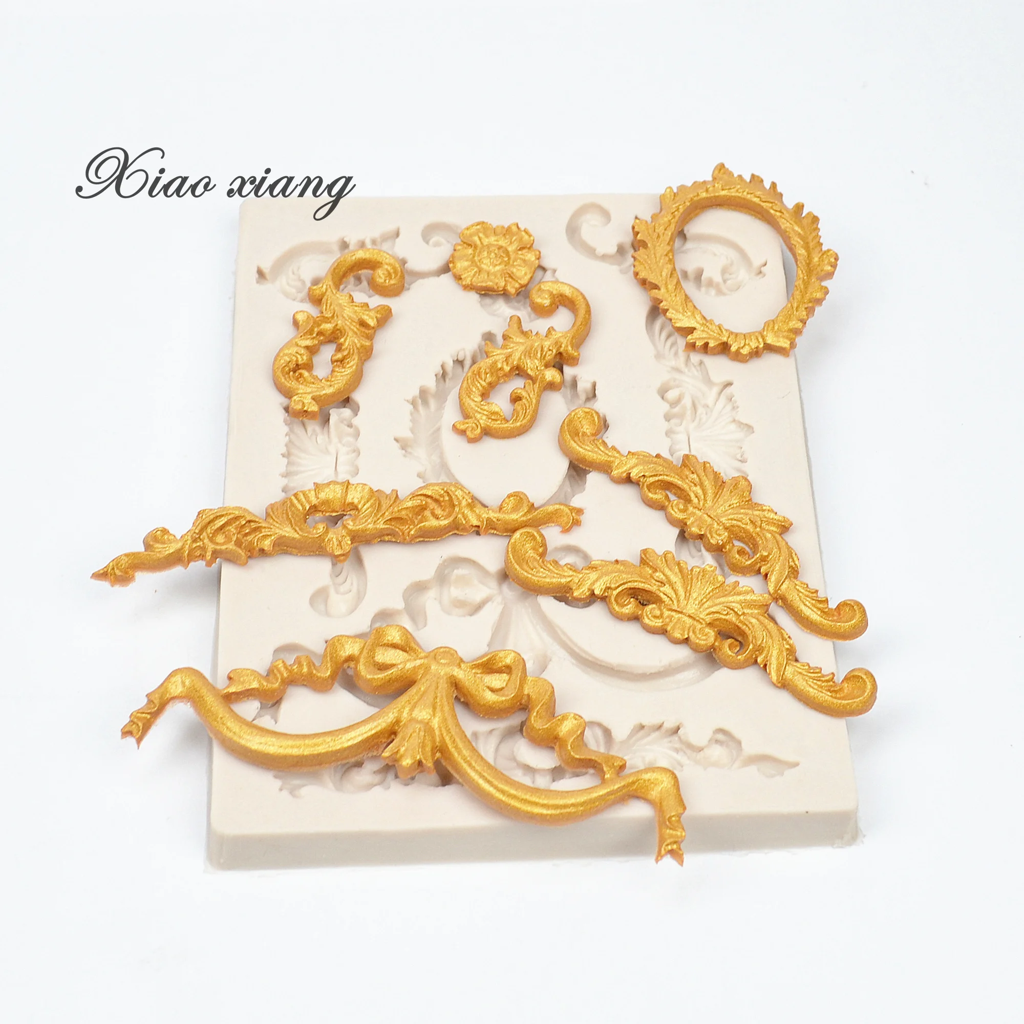 Классический узор силиконовые формы с кружевным краем штамповый торт