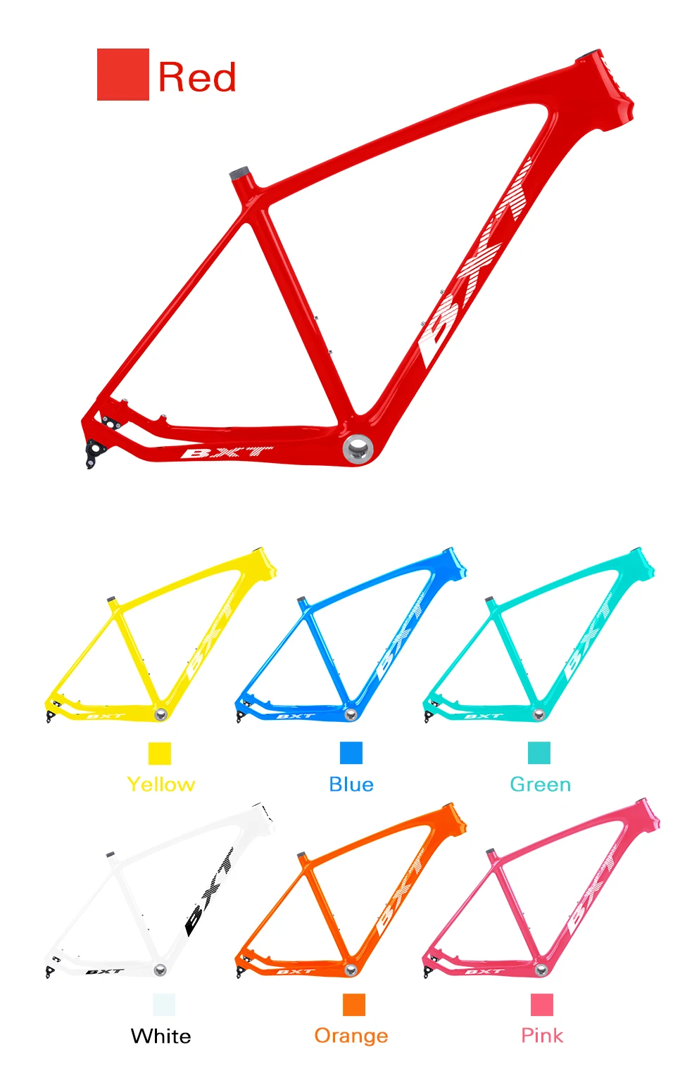 BXT 29er MTB велосипеда BSA 15,5/17,5/19/20,5 дюймовая рамка 142*12 мм через мост 135*9 мм quick release горный велосипед рама
