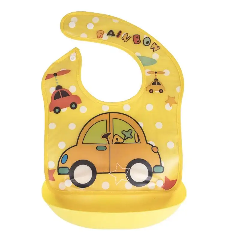 

Waterproof Silicone Bib Baby Newborn Cartoon Feeding Aprons Baby Adjustable Smock Bandana Bibs Burp Cloths Unisex Baby Stuff