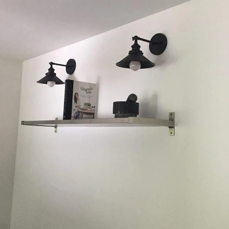 

Retro Industrial Wall Mount Lamp (without Bulb) Home Bedroom Garage Vintage Fixture Night Light Multipurpose Wall Sconce