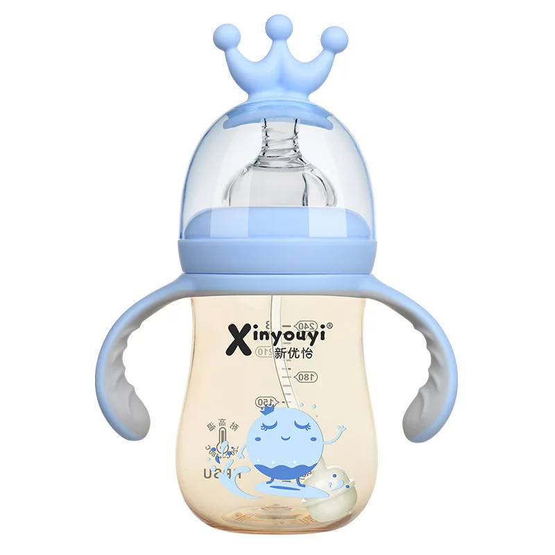 

Baby Bottle PPSU Silicone Nipple Water Drink Bottles Milk Feeder Infant Feeding Products Newborn Wide-Caliber Fall Resistance