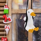 1 шт. Маленькая подвеска-качели в виде утки, украшение, милая утка, авто подвеска на зеркало заднего вида, товары для автомобиля, аксессуары для украшения интерьера