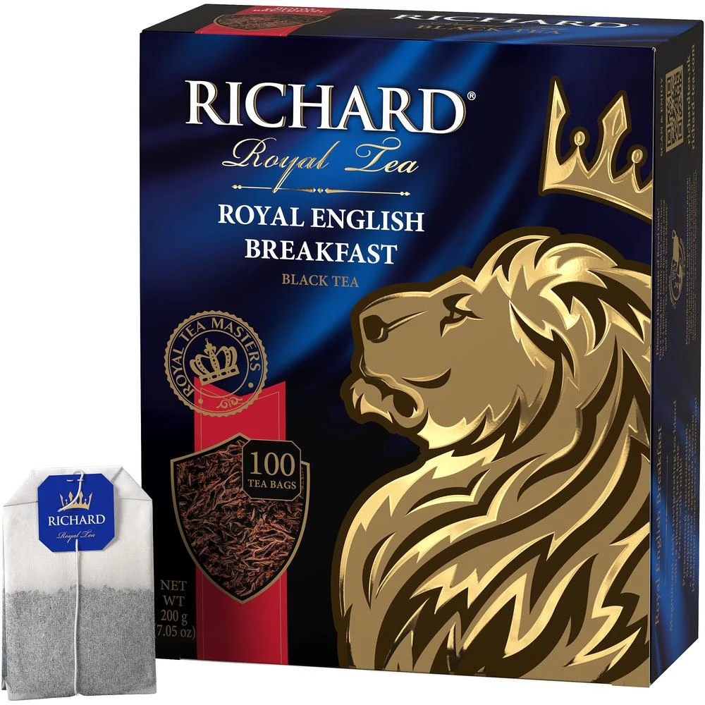 Чай Richard &quotRoyal English Вreakfast&quot черный 100 пакетиков |