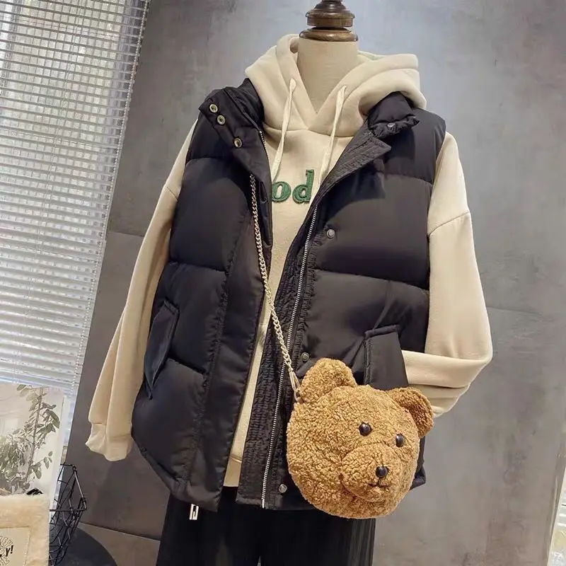 

Осенне-зимние пальто, Повседневная парка, жилет, свободная куртка большого размера 2XL с хлопковой подкладкой, новинка 2021, модные парки без ру...