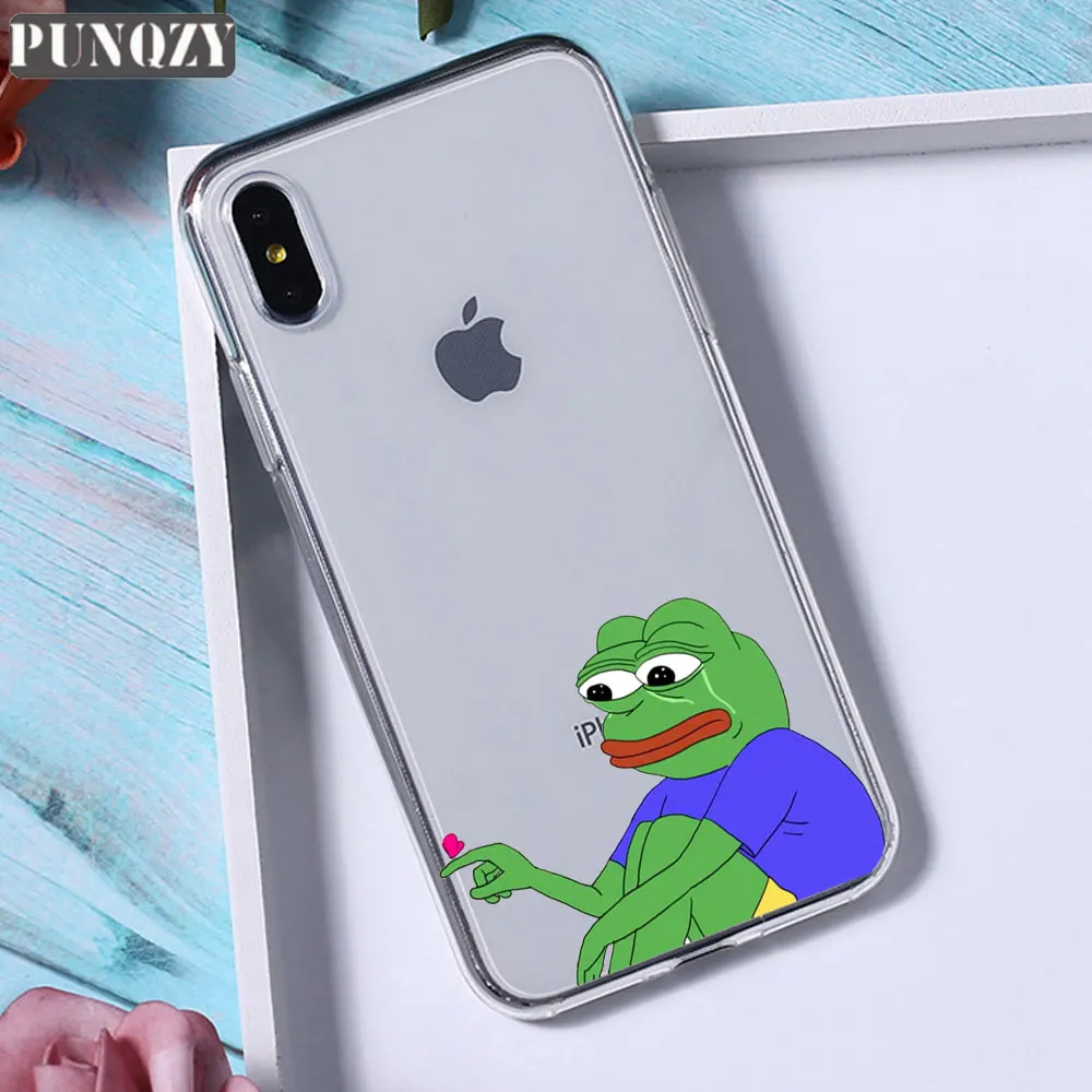 TPU A379 Забавный чехол для телефона Pepe The Frog Happy Cry fees Good Man для iPhone 11 pro max 6 6S 8 7 Plus 5 5S X XR XS MAX силиконовый чехол из ТПУ - Цвет: TPU A379